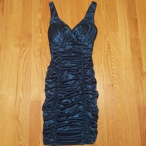Juniors teal dress
